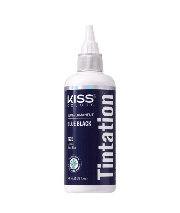 KISS COLORS TINTATION SEMI PERMANENT BLUE BLACK T920 148 ml Hair Color Asetena Pa