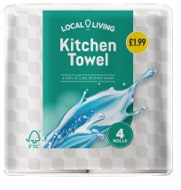 Local Living Kitchen Towel 6x4 Roll