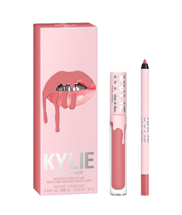 MATTE LIQUID MATTE LIPSTICK AND LIP LINER Color 802 Candy K Lips Asetena Pa
