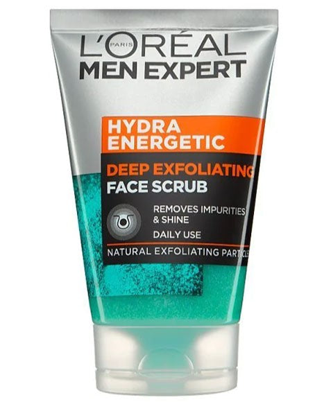 MEN EXPERT HYDRA ENERGETIC DEEP EXFOLIATING FACE SCRUB 100 ml Skin Wash Asetena Pa
