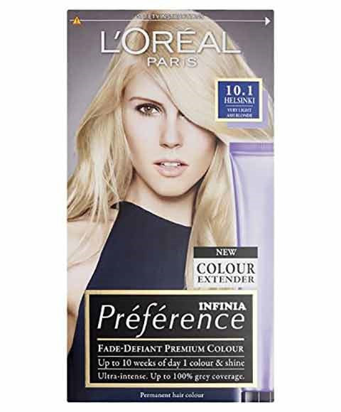 PREFERENCE INFINIA PERMANENT COLOR 10.1 HELSINKI Color Very Light Ash Blonde Hair Color Asetena Pa