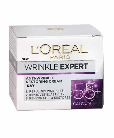 WRINKLE EXPERT ANTI WRINKLE RESTORING NIGHT CREAM 55 PLUS CALCIUM 50 ml Skin Treatments Asetena Pa