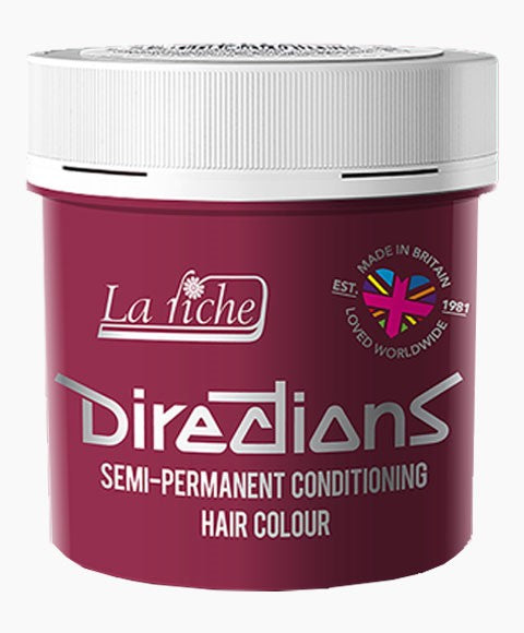 DIRECTIONS SEMI PERMANENT CONDITIONING HAIR COLOUR ROSE RED 88 ml Hair Color Asetena Pa
