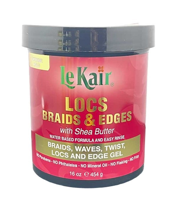 LEKAIR EXTREME HOLD SHEA BUTTER LOCS BRAIDS AND EDGES 454 g Hair Styling Asetena Pa