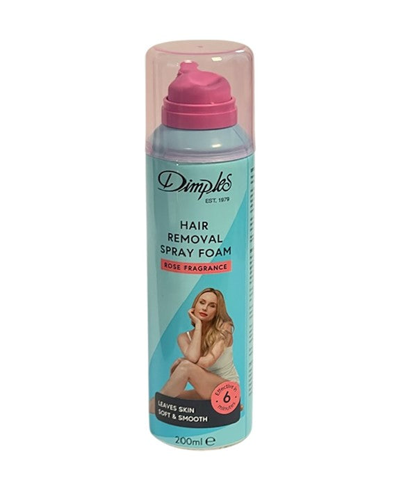 DIMPLES HAIR REMOVER SPRAY FOAM WITH ROSE FRAGRANCE 200 ml Hair Removing Asetena Pa