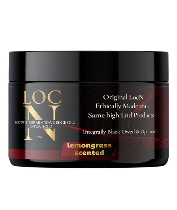 LOC N TWISTS BRAIDS WAVE LEMONGRASS SCENTED EXTRA HOLD EDGE GEL 8 OZ Hair Styling Asetena Pa