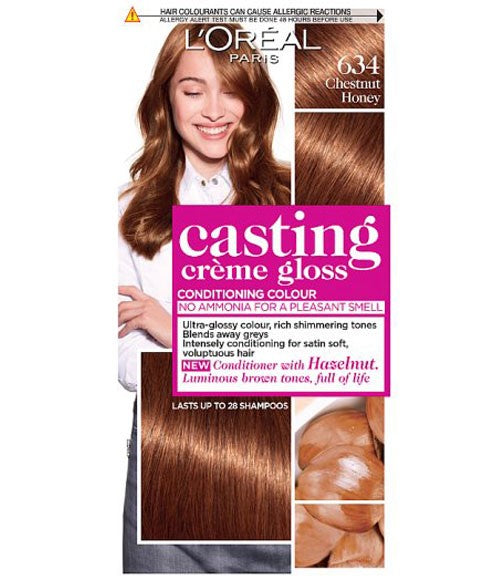 CASTING CREME GLOSS CONDITIONING COLOR 634 CHESTNUT HONEY Hair Color Asetena Pa