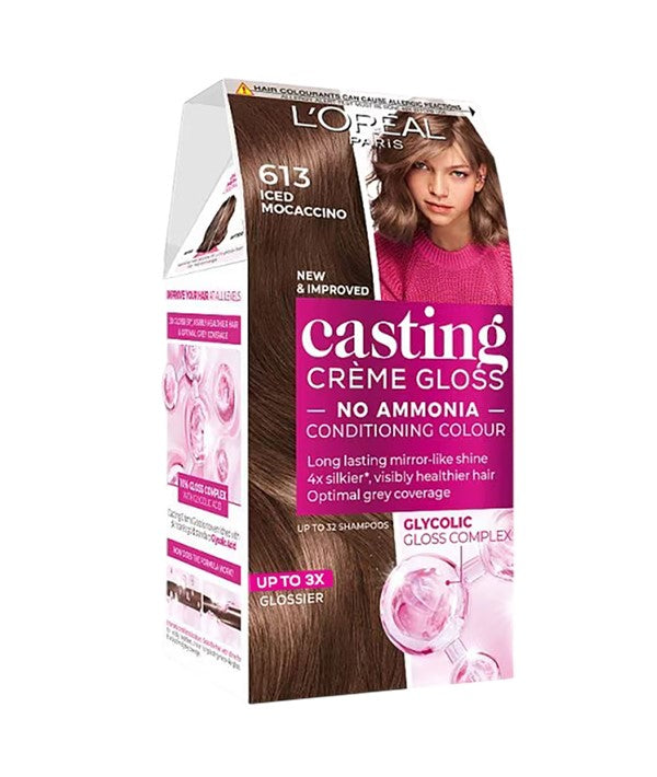 CASTING CREME GLOSS CONDITIONING COLOR 613 ICED MOCCACCINO Hair Color Asetena Pa