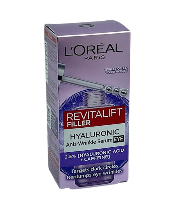 LOREAL REVITALIFT FILLER ANTI WRINKLE EYE SERUM 20 ml Eye Makeup Asetena Pa