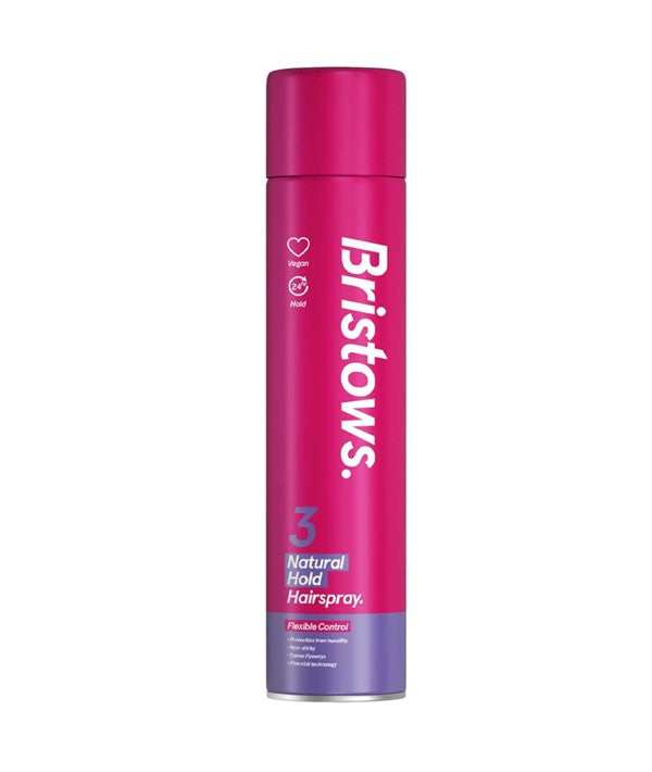 BRISTOWS NATURAL HOLD HAIR SPRAY 400 ml Sprays, Serums and Oils Asetena Pa