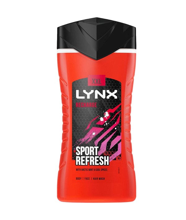 LYNX RECHARGE SPORT REFRESH SHOWER GEL 500ml Body Care Asetena Pa