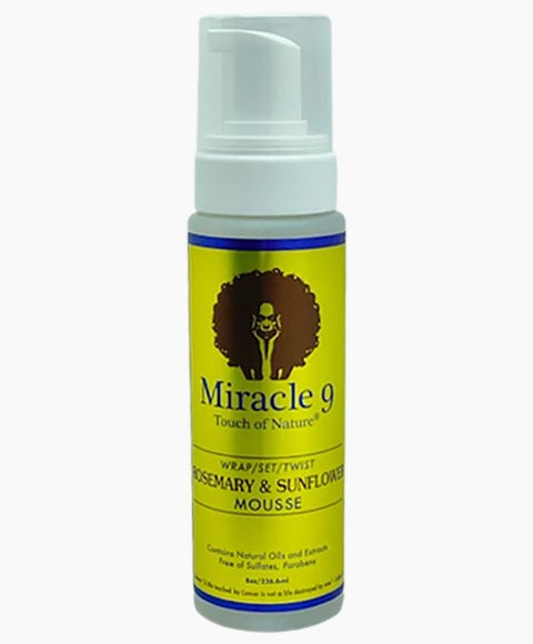 MIRACLE 9 ROSEMARY AND SUNFLOWER MOUSSE 236.6ml Hair Styling Asetena Pa