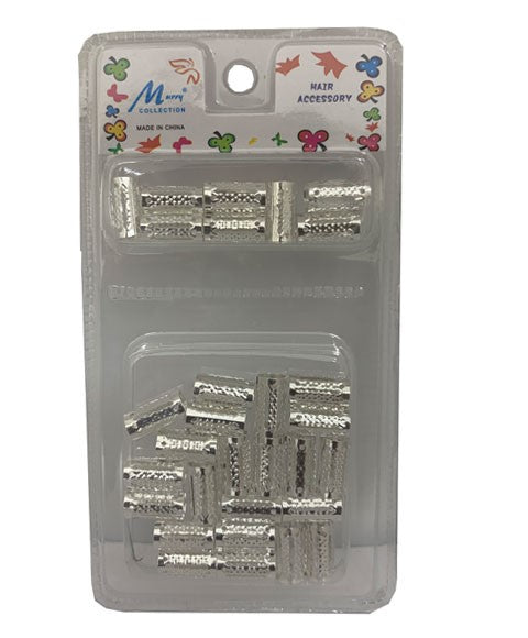MURRY COLLECTION METAL TUBE CLIP SILVER MC41S Kids Hair Accessories Asetena Pa