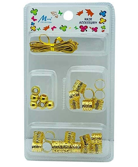 HAIR ACCESSORY BEADS MC50G Color Gold Kids Hair Accessories Asetena Pa