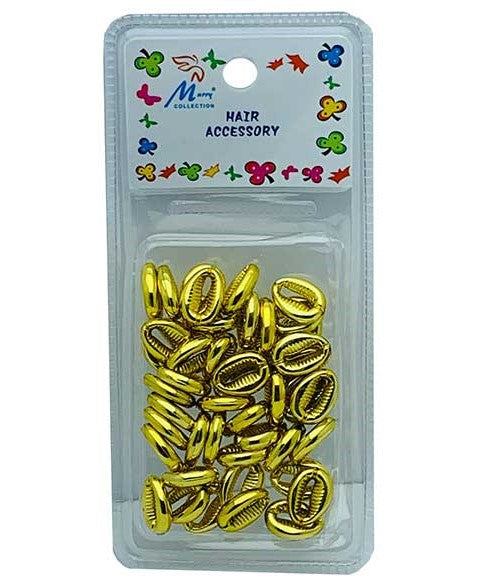 HAIR ACCESSORY SHELL BEADS MC46GOLD Kids Hair Accessories Asetena Pa