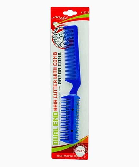 MAGIC COLLECTION DUAL END HAIR CUTTER WITH COMB Color Assorted Hair Brushes and Combs Asetena Pa