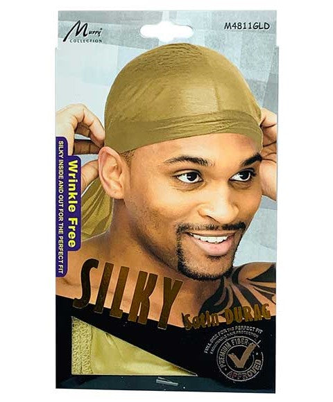 MURRY COLLECTION SILKY SATIN DURAG M4811GLD Durags and Caps Asetena Pa