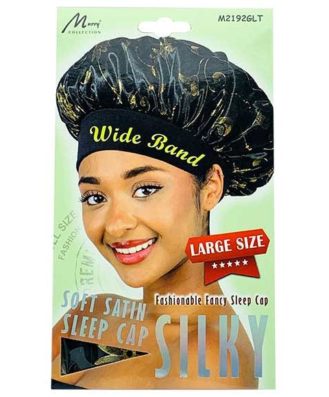 SOFT SATIN SILKY SLEEP CAP M2192GLT Large Size Durags and Caps Asetena Pa