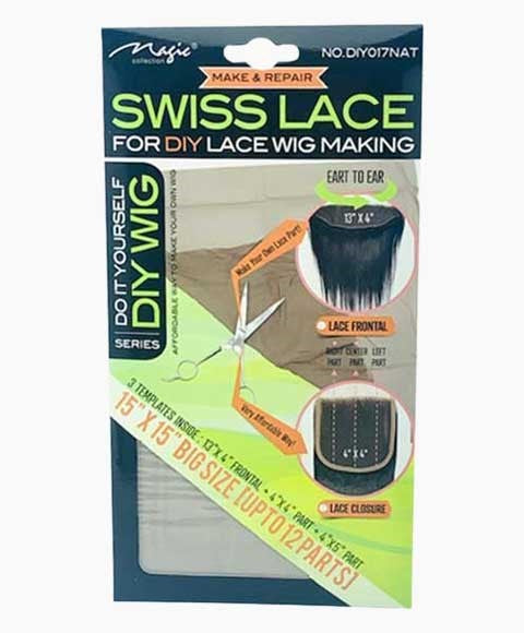 MAGIC COLLECTION DIY SERIES SWISS LACE WIG MAKING DIY017NAT Extensions Accessories Asetena Pa