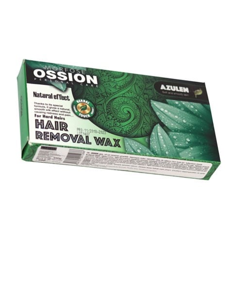 OSSION AZULEN NATURAL EFFECT HAIR REMOVAL WAX FOR HARD HAIRS 450 g Hair Removing Asetena Pa