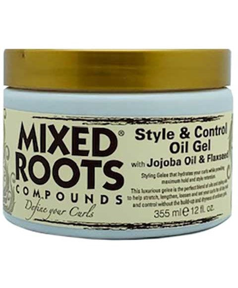 COMPOUNDS STYLE AND CONTROL OIL GEL WITH JOJOBA AND FLAXSEED 355 ml Hair Styling Asetena Pa