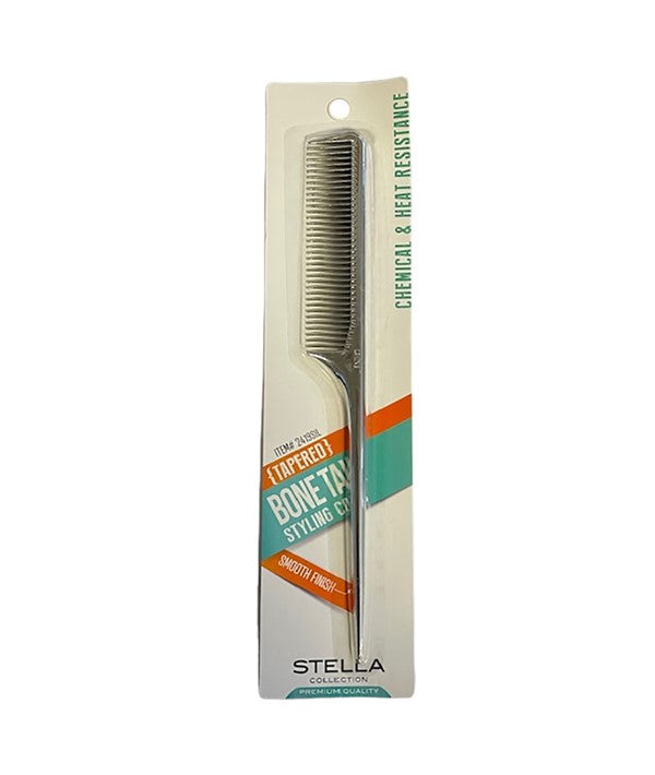 MAGIC COLLECTION BONE TAIL COMB 2419SIL Hair Brushes and Combs Asetena Pa