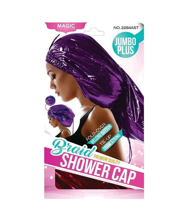 MAGIC COLLECTION BRAID SHOWER CAP JUMBO PLUS Color 2284ASt Durags and Caps Asetena Pa