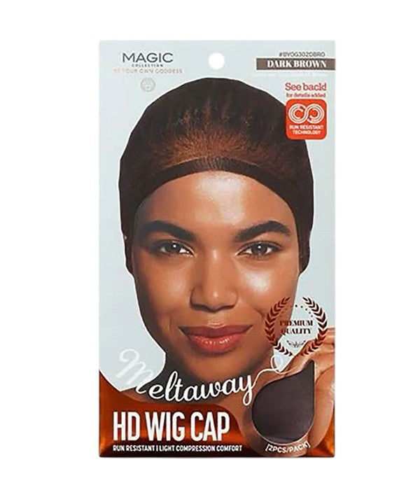HD WIG CAP MELTAWAY DARK BROWN Durags and Caps Asetena Pa