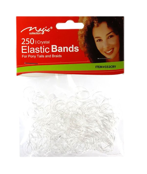 MAGIC COLLECTION RUBBER BANDS 332CRY 250 pcs Color Crystal Kids Hair Accessories Asetena Pa