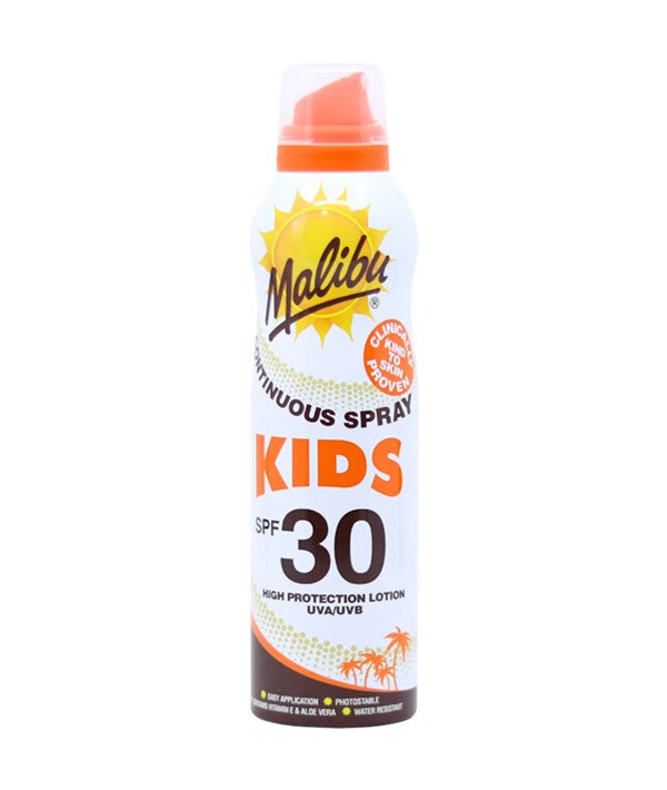 MALIBU KIDS CONTINUOUS LOTION SPRAY SPF30 175 ml Skin Treatments Asetena Pa