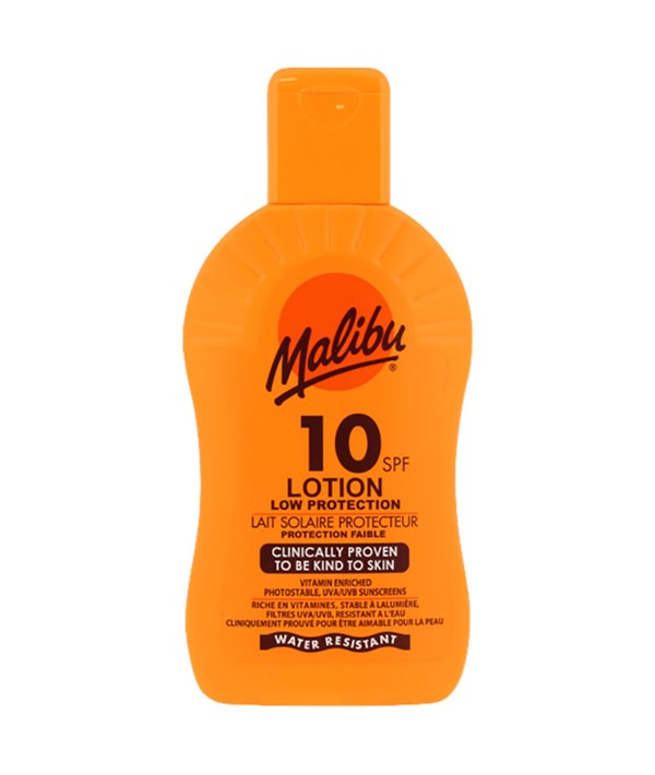 MALIBU LOW PROTECTION WATER RESISTANT LOTION 10SPF 200 ml Skin Treatments Asetena Pa