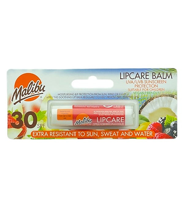 MALIBU STRAWBERRY FLAVOUR LIPCARE BALM SPF30 5 g Skin Treatments Asetena Pa