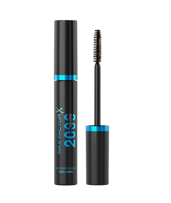 MAX FACTOR 2000 CALORIE WATERPROOF VOLUME MASCARA BLACK BROWN 9 ml Eye Makeup Asetena Pa