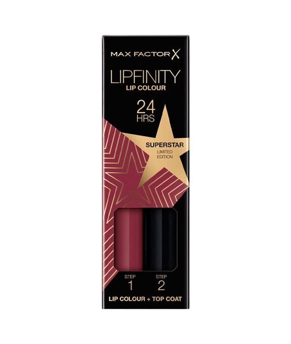 MAX FACTOR 24H LIPFINITY LIP COLOUR SUPERSTAR LIMITED EDITION Color 86 Superstar Lips Asetena Pa