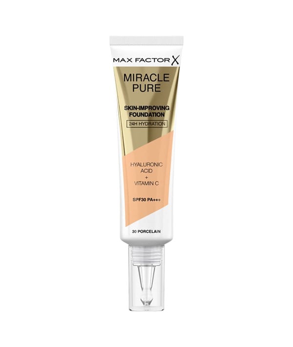 MAX FACTOR MIRACLE PURE SKIN IMPROVING FOUNDATION 30 ML Color 35 Pearl Beige Foundation Asetena Pa