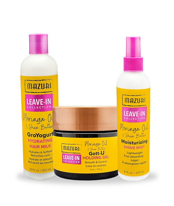 LEAVE IN COLLECTION HAIR STYLING BUNDLE Sprays, Serums and Oils Asetena Pa