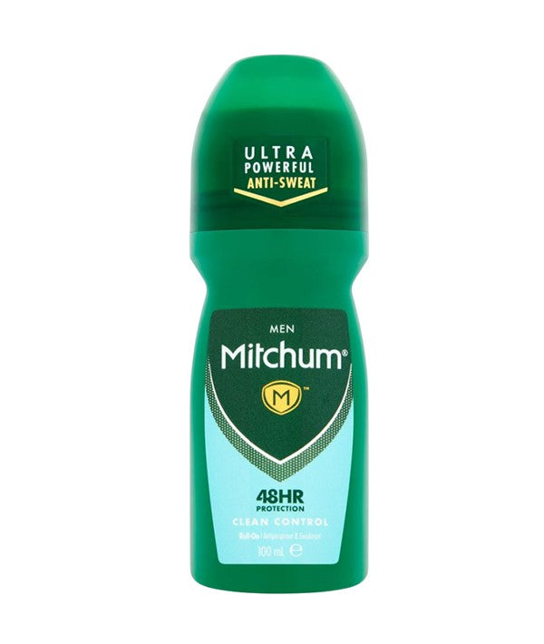 MITCHUM MEN 48H CLEAN CONTROL ANTI SWEAT ROLL ON 100 ml Body Care Asetena Pa
