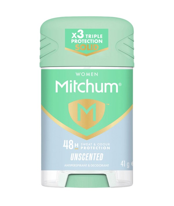 MITCHUM WOMEN 48H UNSCENTED TRIPLE PROTECTION DEODORANT STICK 41g Body Care Asetena Pa