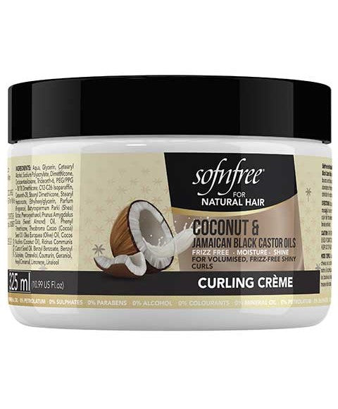 SOF N FREE COCONUT AND JAMAICAN BLACK CASTOR CURLING CREME 325 ml Hair Moisturizers Asetena Pa