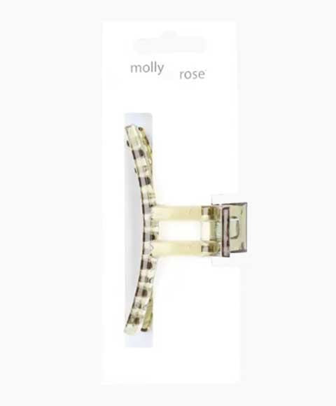 COLOURED TRANSPARENT CURVED CLAMP 8725A 9 cm Hair Accessories Asetena Pa