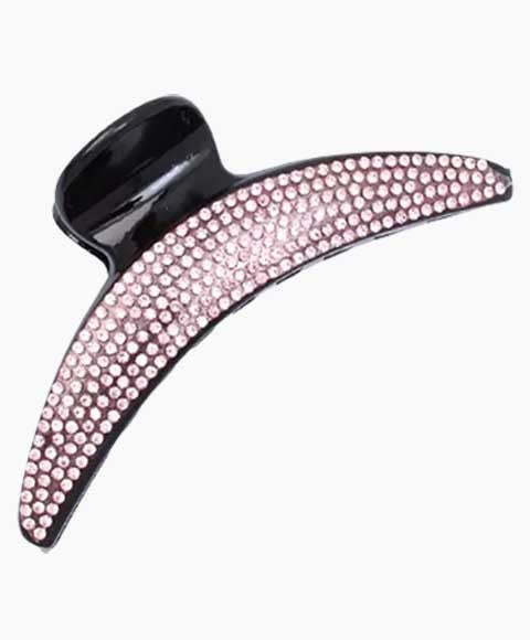 CURVED PLASTIC CLAMP WITH COLOURED DIAMANTES 8591 Kids Hair Accessories Asetena Pa