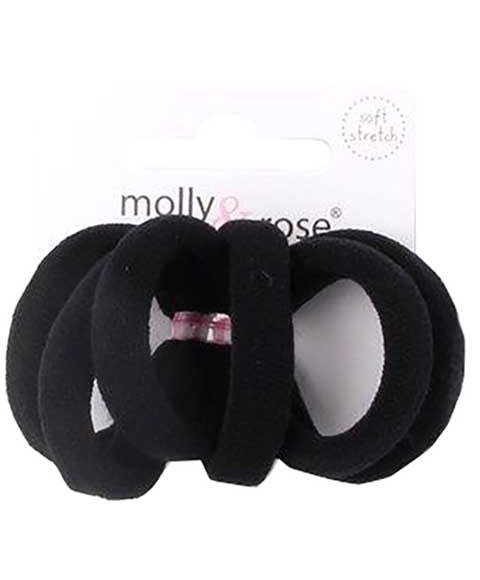 JERSEY ELASTIC BANDS BLACK 6387 Kids Hair Accessories Asetena Pa