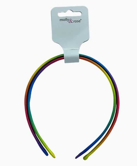 WIDE RAINBOW ALICEBAND 8356 2 pcs Color Assorted Kids Hair Accessories Asetena Pa