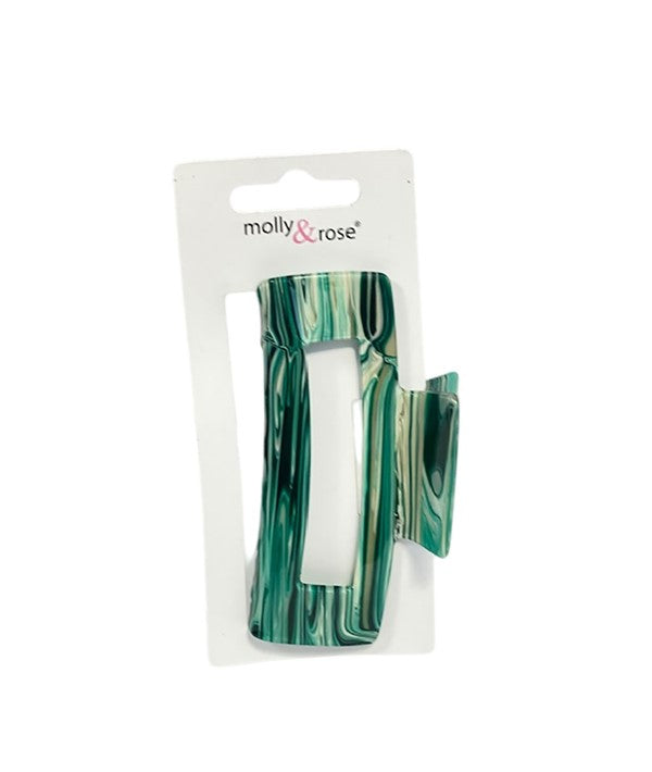 ASSORTED PRINT RECTANGLE CLAMP 9509 Hair Accessories Asetena Pa