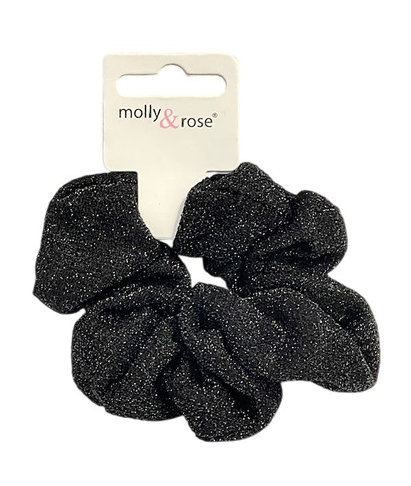 REGULAR BLACK SPARKLE FABRIC SCRUNCHIE 9717 Color Black Kids Hair Accessories Asetena Pa