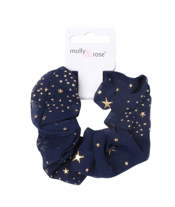 REGULAR STAR PRINT SCRUNCHIE 10 cm Color Assorted Kids Hair Accessories Asetena Pa