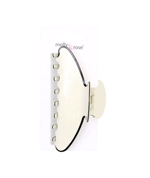 BLACK AND CREAM CONTRAST TRIM ASSORTED CLAMP 9693 Hair Accessories Asetena Pa