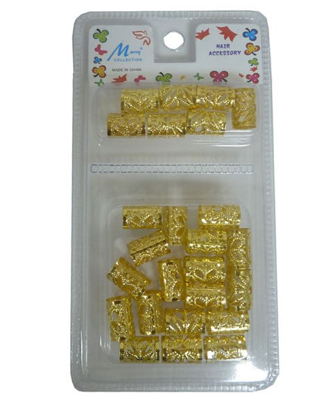 MURRY COLLECTION METAL TUBE CLIP GOLD MC44G Large Kids Hair Accessories Asetena Pa