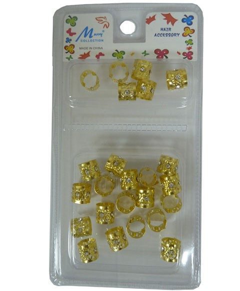 MURRY COLLECTION METAL GOLD WITH STONE BEADS MC45G Kids Hair Accessories Asetena Pa