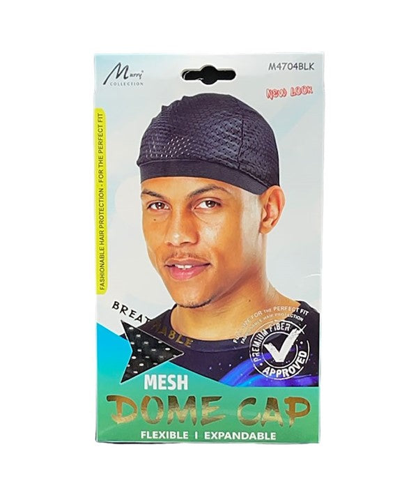 MURRY COLLECTION MESH DOME CAP M4704BLK Durags and Caps Asetena Pa